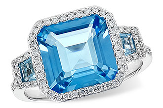 A236-07410: LDS RG 4.40 TW BLUE TOPAZ 4.60 TGW