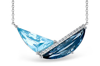 A318-75601: NECK 4.66 BLUE TOPAZ 4.75 TGW (18")