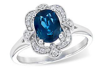 B318-79210: LDS RG 1.35 LONDON BLUE TOPAZ 1.50 TGW