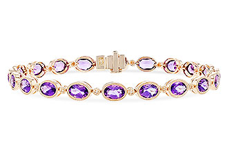 B319-65610: BRACELET 6.86 TW AMETHYST 6.90 TGW