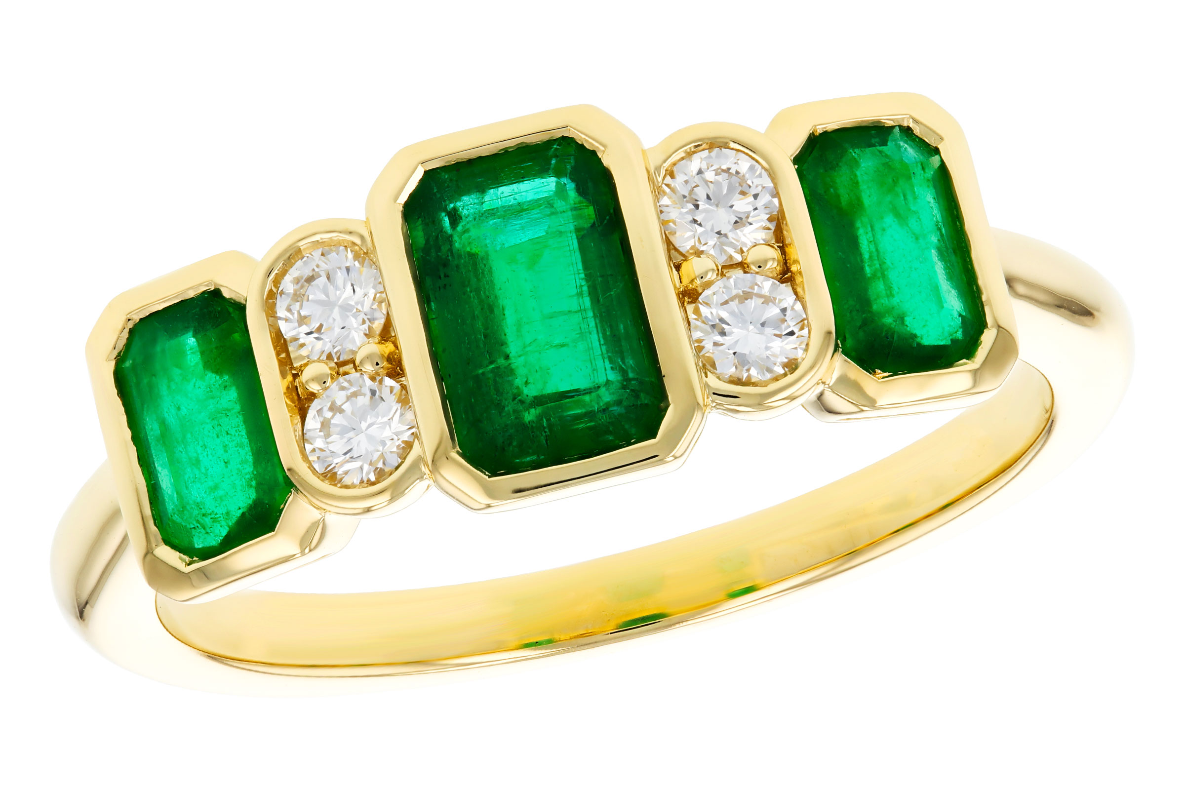 B321-47410: LDS RG 1.04 TW EMERALD 1.19 TGW