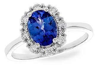 C319-68347: LDS RG 1.02 TANZANITE 1.30 TGW (8x6 OVAL)