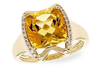 C319-68356: LDS RG 3.74 CITRINE 3.85 TGW (10MM CIT)