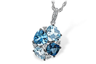 D235-10092: NECK 2.60 BLUE TOPAZ 2.70 TGW