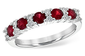 E236-01083: LDS WED RG .88 RUBY 1.12 TGW