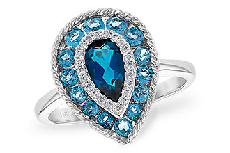 E236-03801: LDS RG 1.52 TW BLUE TOPAZ 1.60 TGW