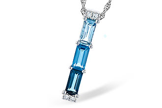 E318-75592: NECK 1.26 BLUE TOPAZ 1.30 TGW