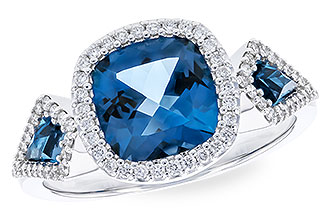 E319-66483: LDS RG 2.46 TW LONDON BLUE TOPAZ 2.72 TGW