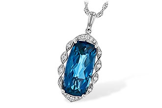F236-01001: NECK 6.70 LONDON BLUE TOPAZ 6.81 TGW