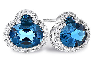 F318-79210: EARR 2.60 TW LONDON BLUE TOPAZ 2.81 TGW