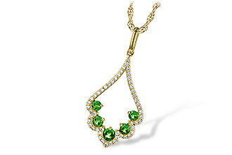 G236-00119: NECK .34 GREEN GARNET .53 TGW