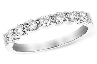 H138-78355: LDS DIA WED RG .50 TW (7 STONES)