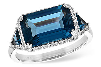 H236-01946: LDS RG 4.60 TW LONDON BLUE TOPAZ 4.82 TGW (12x8MM)