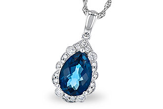 H318-79255: NECK 2.25 LONDON BLUE TOPAZ 2.40 TGW (10x7 PS)