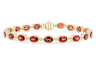 K319-65601: BRACELET 9.22 TW GARNET 9.26 TGW