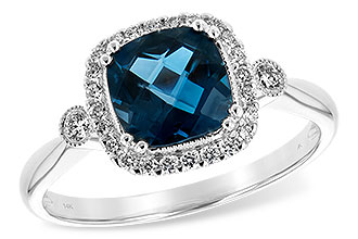 L235-10110: LDS RG 1.62 LONDON BLUE TOPAZ 1.78 TGW (7MM LBT)