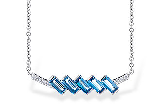 M318-80155: NECK .75 LONDON BLUE TOPAZ .80 TGW